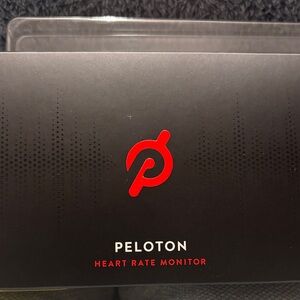 Peloton Black Heart Rate Monitor with black Logo